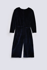 GIRLS FANCY VELVET JUMPSUIT