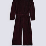 GIRLS FANCY VELVET JUMPSUIT