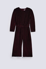 GIRLS FANCY VELVET JUMPSUIT