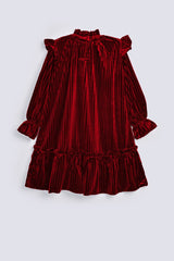 GIRLS FANCY VELVET DRESS