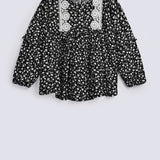 GIRLS FLORAL LACED TOP