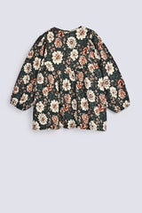 GIRLS FLORAL PRINTED TOP