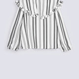 GIRLS STRIPED BUTTON DOWN TOP