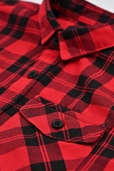 BOYS ELBOW PATCH CHECKERED SHIRT