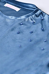 GIRLS EMBELLISHED VELVET TOP