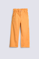 GIRLS LOOSE TWILL TROUSERS