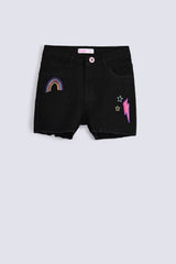 GIRLS EMBROIDERED SHORTS