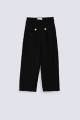 GIRLS LOOSE TROUSERS WITH BUTTONS