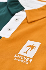 BOYS CONTRAST PANEL POLO