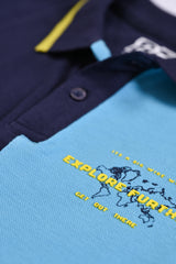 BOYS CONTRAST PANEL POLO