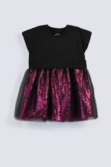 GIRLS FANCY DRESS WITH SEQUIN