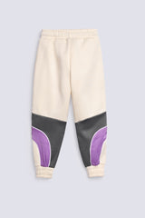 GIRLS COLOR BLOCKING JOGGER TROUSERS