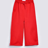 GIRLS SIDE PIPING LOOSE TROUSERS