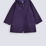 GIRLS HOODED COAT WITH POCKETS