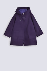 GIRLS HOODED COAT WITH POCKETS