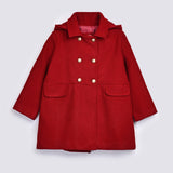 GIRLS HOODED DUFFLE COAT