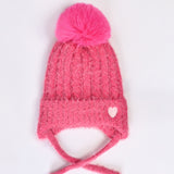 GIRLS WARM SET WITH POM POM