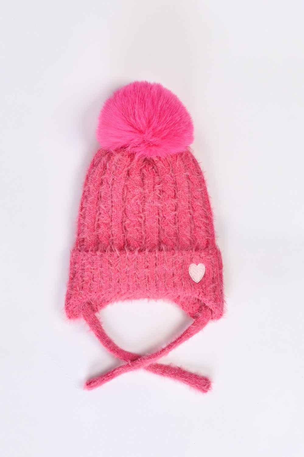 GIRLS WARM SET WITH POM POM