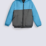 BOYS COLOR BLOCK PUFFER JACKET