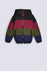 BOYS COLOR BLOCK PUFFER JACKET