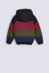 BOYS COLOR BLOCK PUFFER JACKET