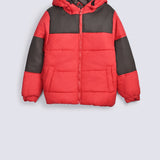 BOYS COLORED PANEL PUFFER JACKET