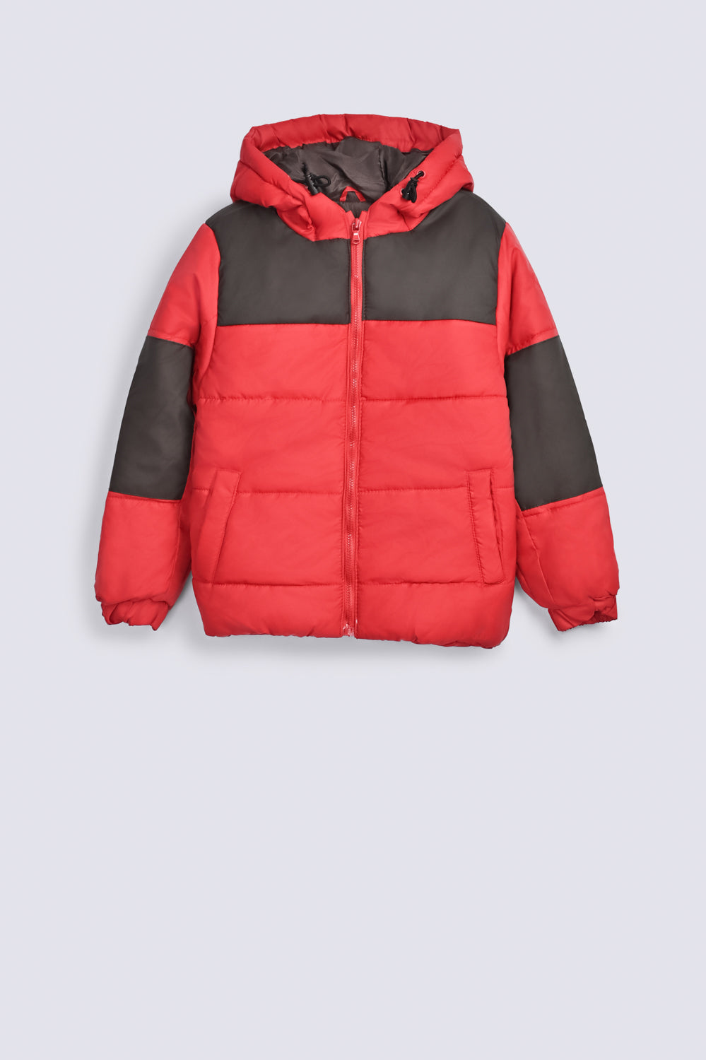 BOYS COLORED PANEL PUFFER JACKET