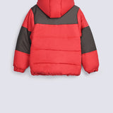 BOYS COLORED PANEL PUFFER JACKET