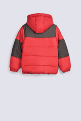 BOYS COLORED PANEL PUFFER JACKET