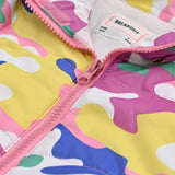 GIRLS PRINTED PUFFER JACKET WITH HOOD