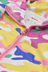 GIRLS PRINTED PUFFER JACKET WITH HOOD