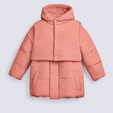 GIRLS DOUBLE LAYERED PUFFER JACKET