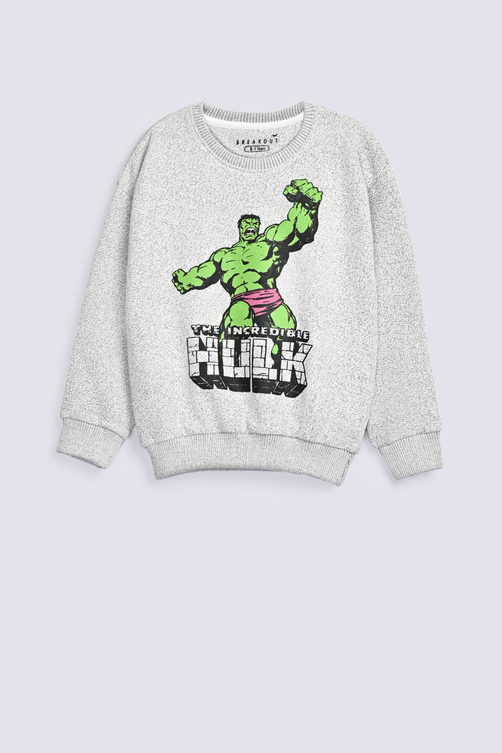 BOYS DROP SHOULDER SPECIAL KNIT HULK SWEATSHIRT