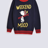 BOYS SNOOPY JACQUARD SWEATER