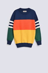 BOYS COLOR BLOCK SWEATER