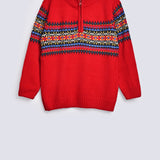 BOYS MOCK ZIPPER SWEATER