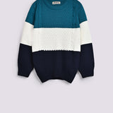 BOYS COLOR BLOCK SWEATER