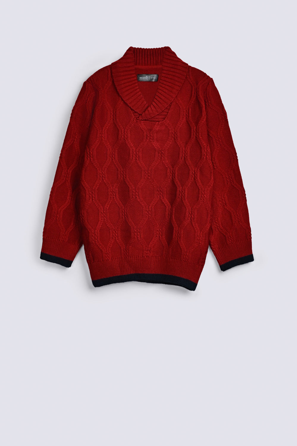 BOYS SHAWL COLLAR SWEATER