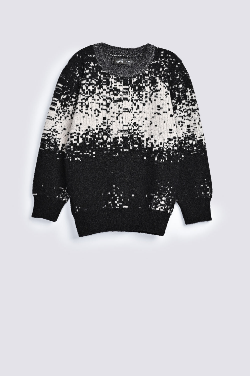 BOYS FEATHER YARN JACQUARD SWEATER