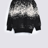 BOYS FEATHER YARN JACQUARD SWEATER