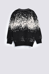 BOYS FEATHER YARN JACQUARD SWEATER