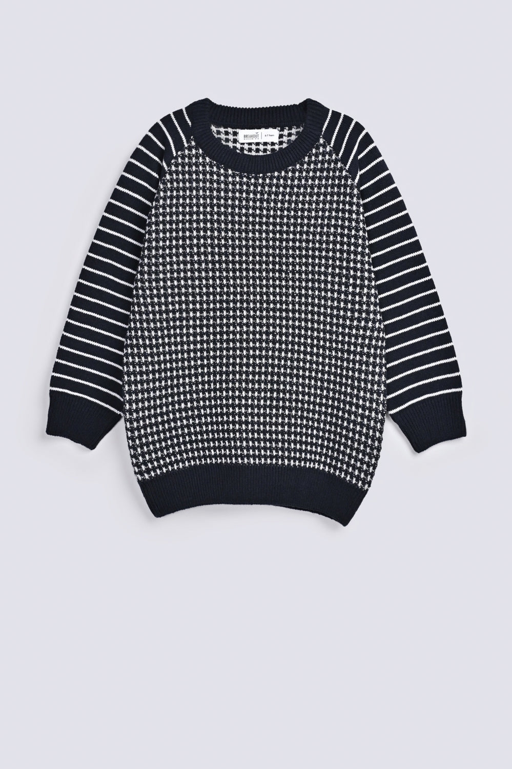 BOYS JACQUARD RAGLAN SLEEVE SWEATER