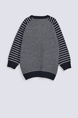 BOYS JACQUARD RAGLAN SLEEVE SWEATER