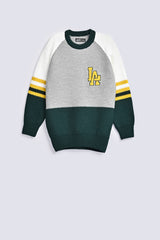 BOYS COLOR BLOCK RAGLAN SWEATER