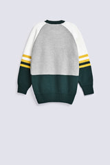 BOYS COLOR BLOCK RAGLAN SWEATER