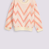 GIRLS JACQUARD SWEATER WITH LUREX