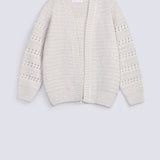 GIRLS LUREX KNITTED CARDIGAN