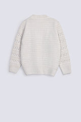 GIRLS LUREX KNITTED CARDIGAN