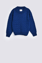 GIRLS DROP SHOULDER PEARLED SWEATER