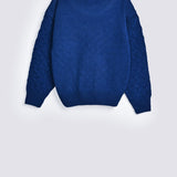 GIRLS DROP SHOULDER PEARLED SWEATER